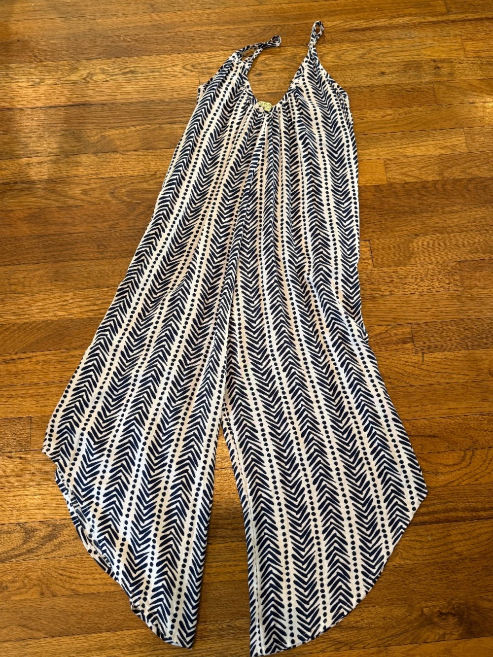 Scoop Neck, Relaxed Fit, Hawaiian designed Jumpsuit XXS